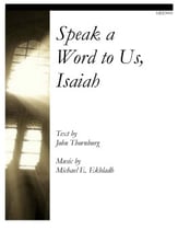 Speak a Word to Us, Isaiah SATB choral sheet music cover